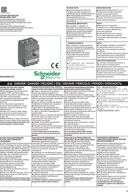 schneider施耐德Circuit breaker_Switch-disconnector NSX100-250 A